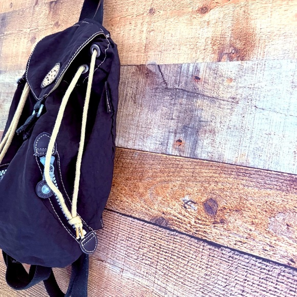 Vintage 90’s Y2K Kipling Collection Unisex Black Backpack - Picture 4 of 9
